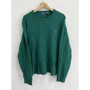Ralph Lauren Polo Knit Sweater green crewneck